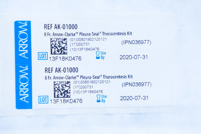 Teleflex AK-01000 Arrow-Clarke  Pleura Seal Thoracentesis Kit (x)